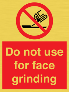 PM7646: Do not use for face grinding