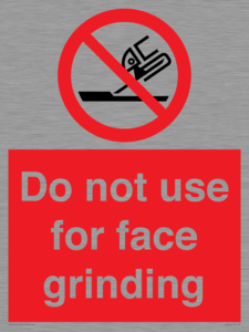 PM7646: Do not use for face grinding