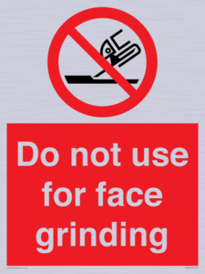 PM7646: Do not use for face grinding