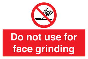 PM7646: Do not use for face grinding
