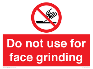 PM7646: Do not use for face grinding