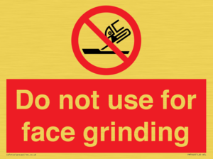 PM7646: Do not use for face grinding