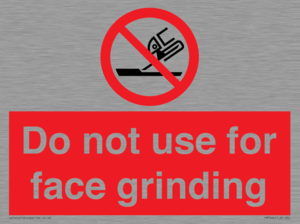 PM7646: Do not use for face grinding