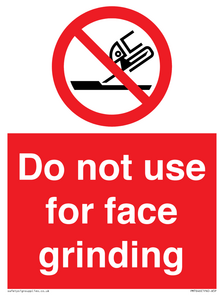 PM7646: Do not use for face grinding