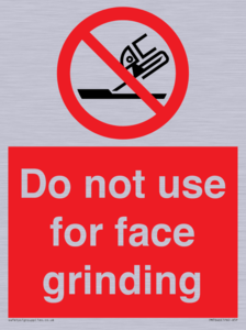 PM7646: Do not use for face grinding