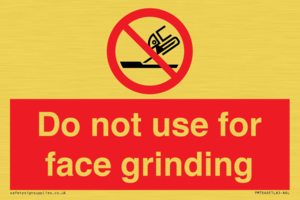 PM7646: Do not use for face grinding
