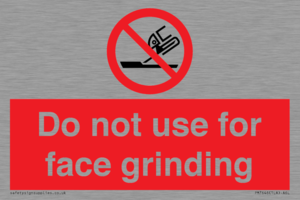 PM7646: Do not use for face grinding