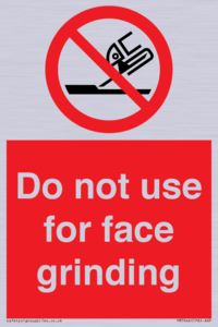 PM7646: Do not use for face grinding