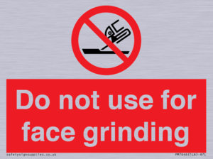PM7646: Do not use for face grinding