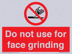 PM7646: Do not use for face grinding