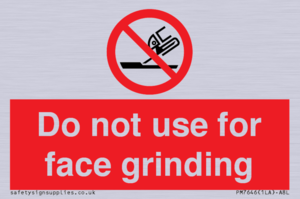 PM7646: Do not use for face grinding