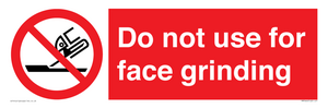 PM7646: Do not use for face grinding