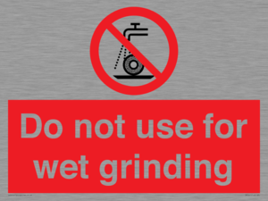 PM7647: Do not use for wet grinding