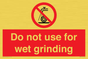 PM7647: Do not use for wet grinding