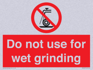 PM7647: Do not use for wet grinding