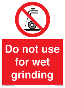 PM7647: Do not use for wet grinding