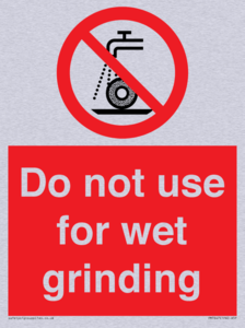 PM7647: Do not use for wet grinding