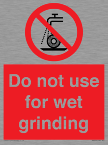 PM7647: Do not use for wet grinding