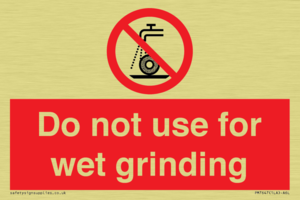 PM7647: Do not use for wet grinding