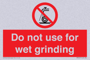 PM7647: Do not use for wet grinding