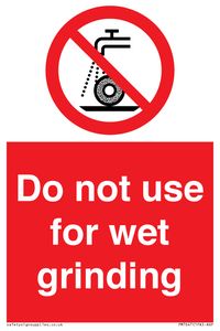 PM7647: Do not use for wet grinding