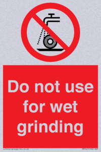PM7647: Do not use for wet grinding