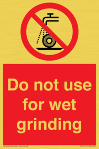 PM7647: Do not use for wet grinding