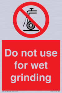 PM7647: Do not use for wet grinding