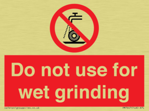 PM7647: Do not use for wet grinding