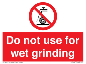 PM7647: Do not use for wet grinding