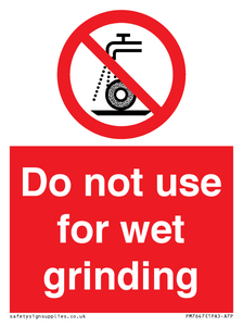 PM7647: Do not use for wet grinding