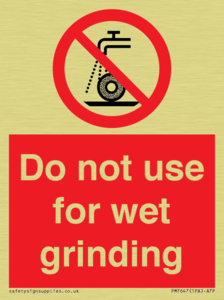 PM7647: Do not use for wet grinding