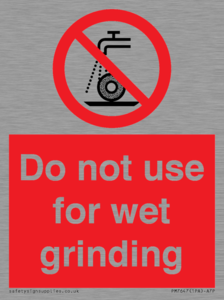 PM7647: Do not use for wet grinding