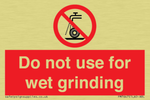 PM7647: Do not use for wet grinding