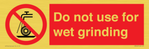 PM7647: Do not use for wet grinding