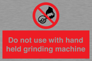 PM7648: Do not use with hand held grinding machine