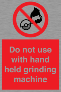 PM7648: Do not use with hand held grinding machine
