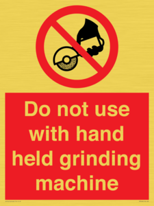 PM7648: Do not use with hand held grinding machine