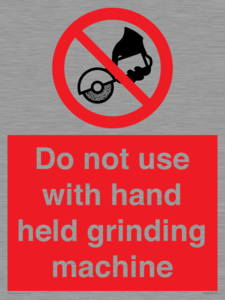 PM7648: Do not use with hand held grinding machine