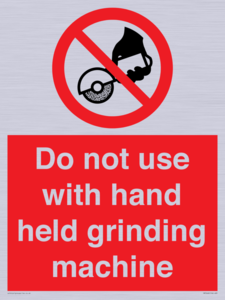 PM7648: Do not use with hand held grinding machine