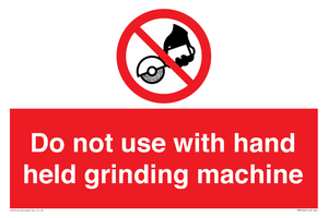 PM7648: Do not use with hand held grinding machine