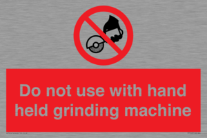 PM7648: Do not use with hand held grinding machine