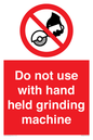 PM7648: Do not use with hand held grinding machine