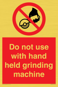PM7648: Do not use with hand held grinding machine