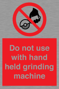 PM7648: Do not use with hand held grinding machine