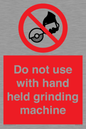PM7648: Do not use with hand held grinding machine
