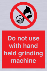 PM7648: Do not use with hand held grinding machine