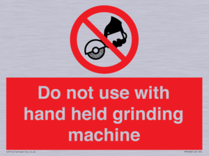 PM7648: Do not use with hand held grinding machine