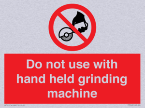 PM7648: Do not use with hand held grinding machine