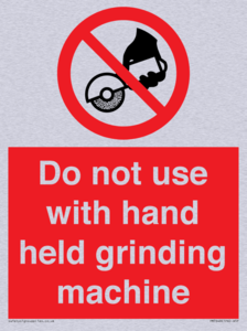 PM7648: Do not use with hand held grinding machine